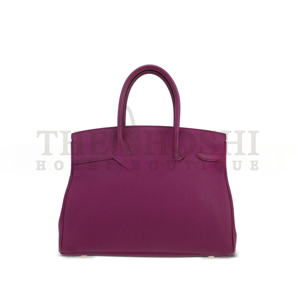 H**me5 BIRKIN 30 TOGO LEATHER ROSE PURPLE SILVER BUCKLE 26599473 (30*23*15cm) Master Quality